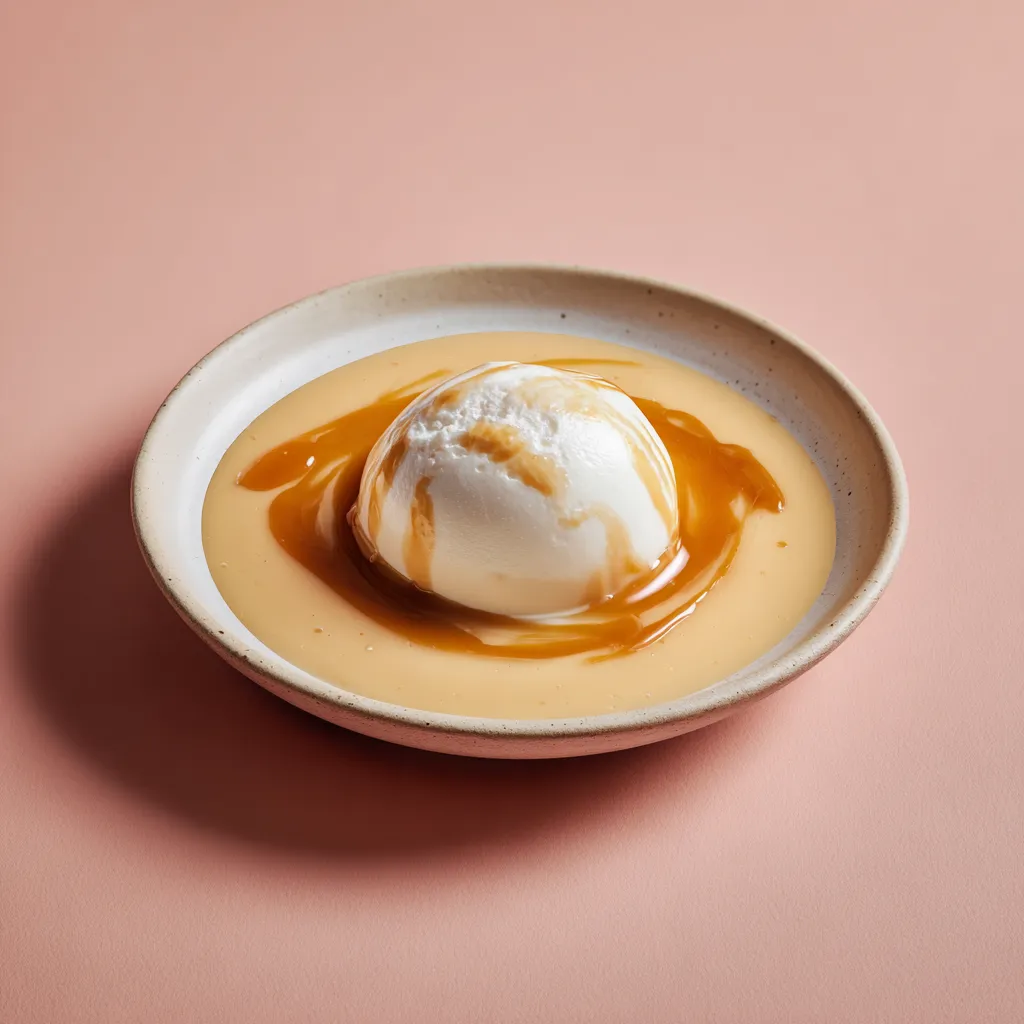 [3337] Ile flottante, crème anglaise vanille et caramel