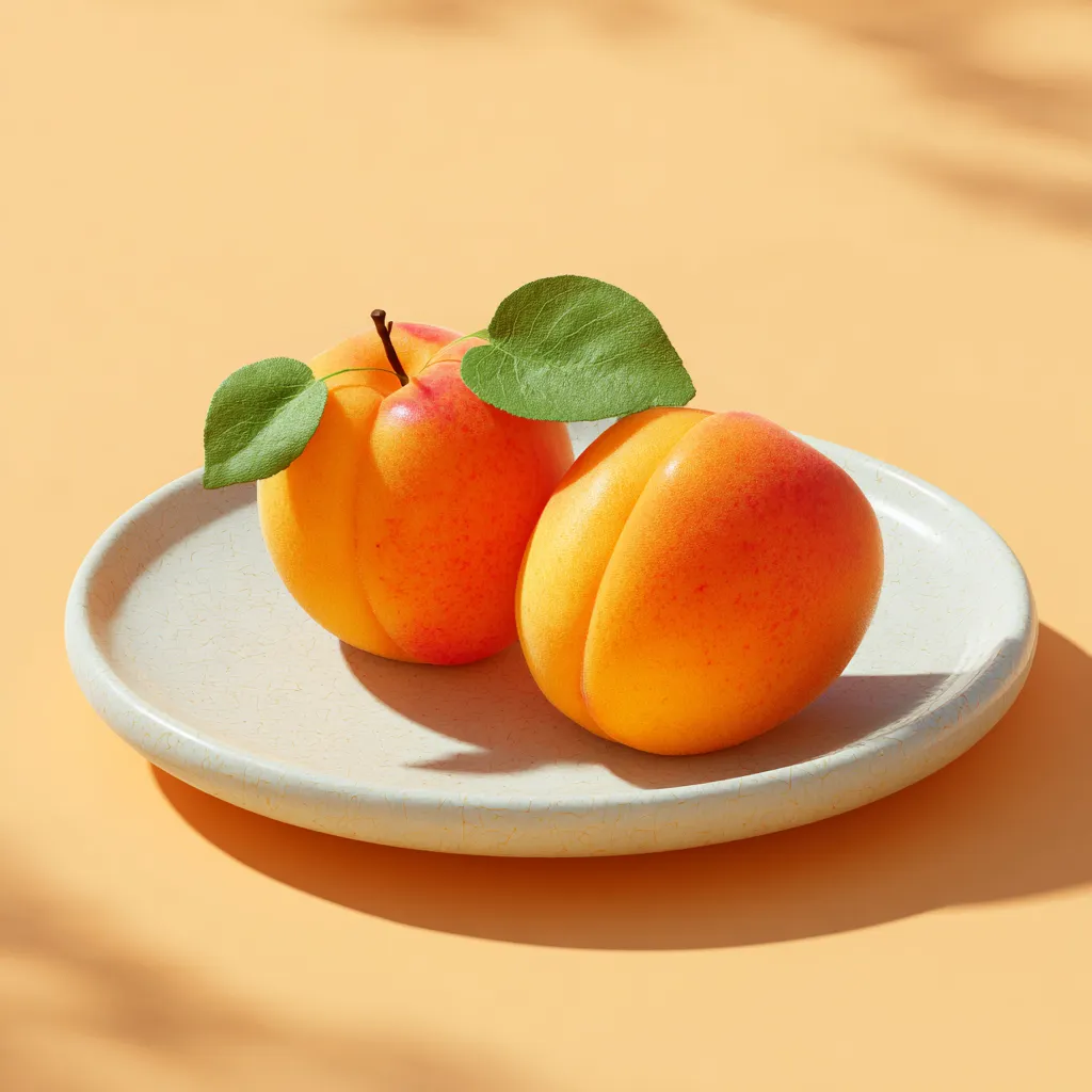 [7648] Lot de 2 Abricots