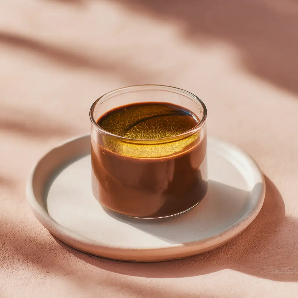 Mousse chocolat noir et caramel passion