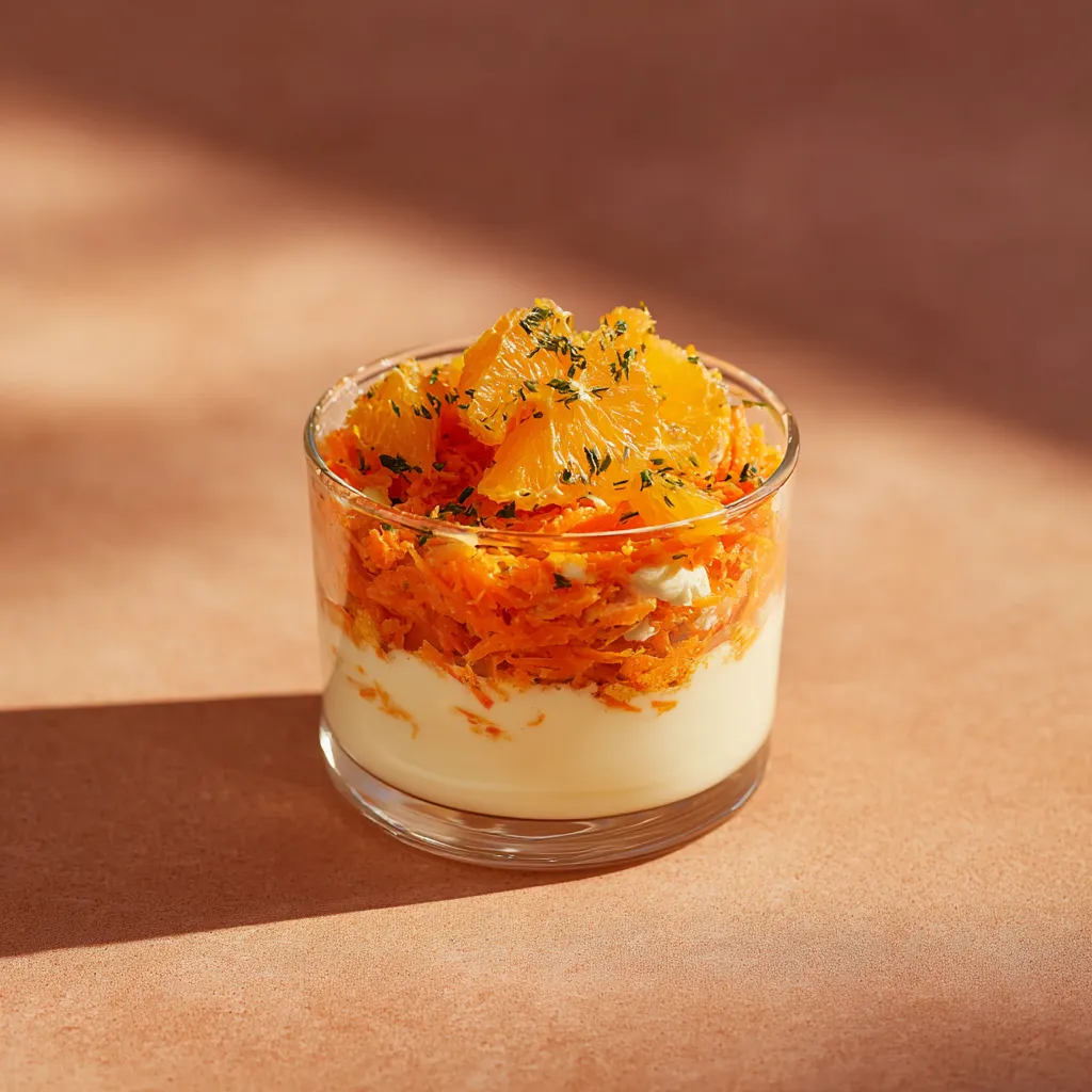 Panna Cotta au chèvre et rapé de légumes