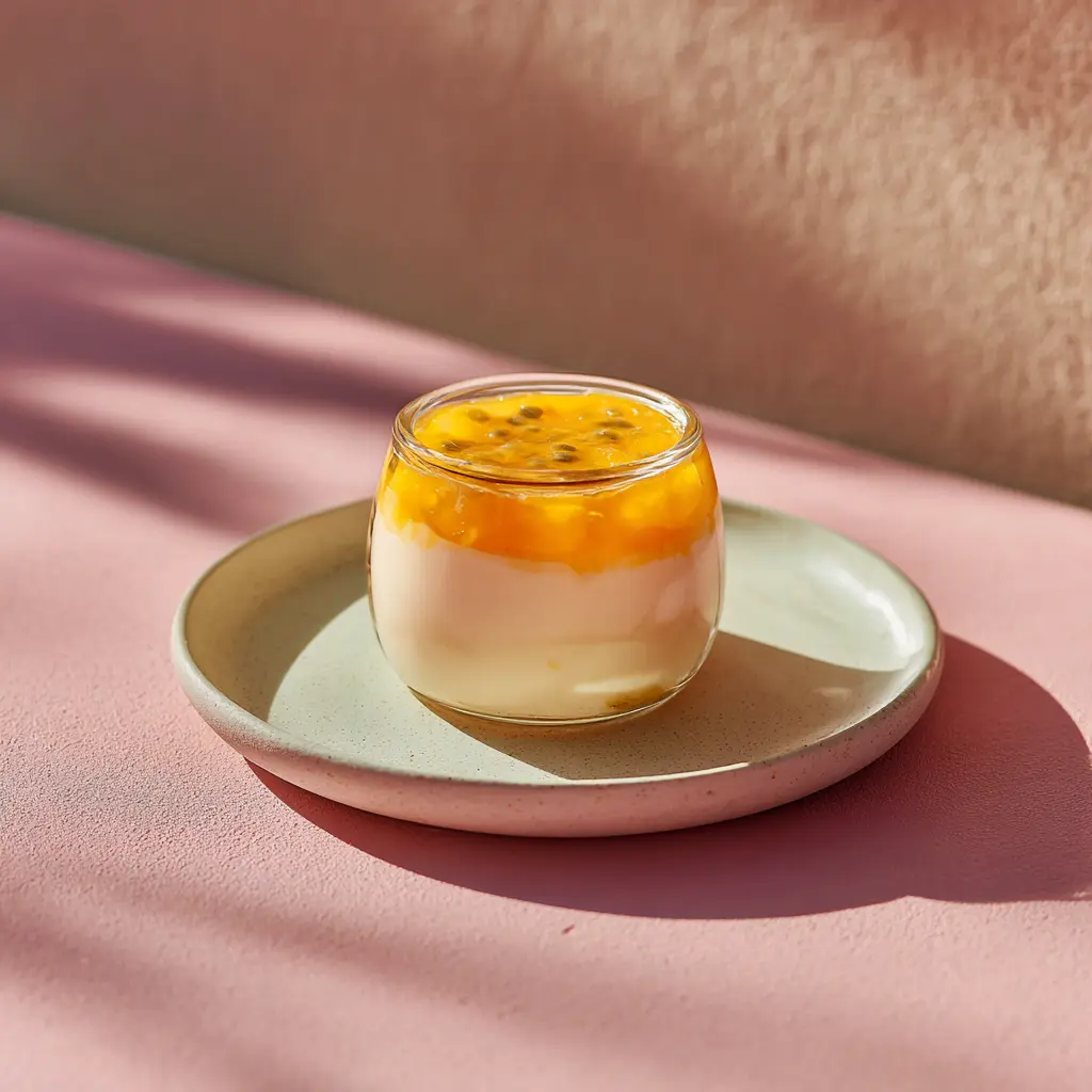 Panna Cotta, coulis exotique