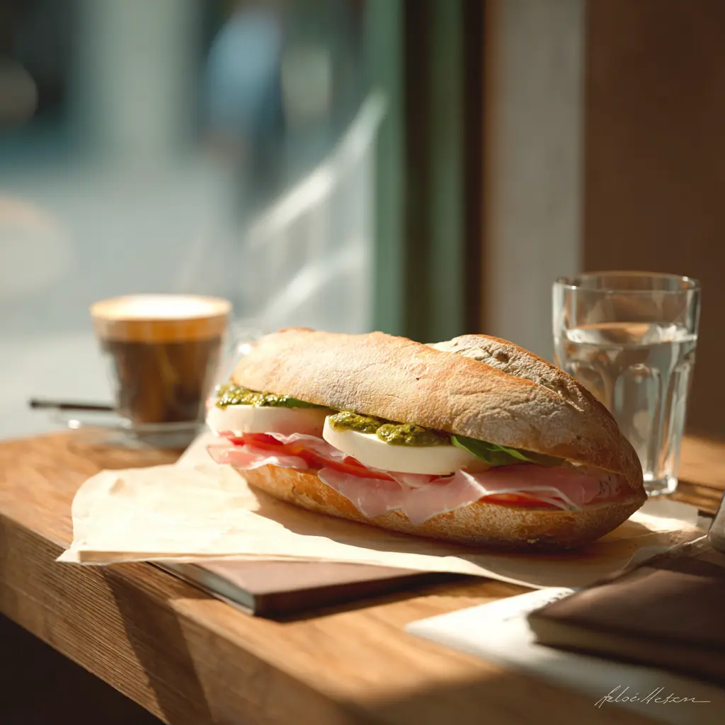 Pique -Mie "L'Indien" (pain suédois, tomate, poulet, sauce curry, salade)