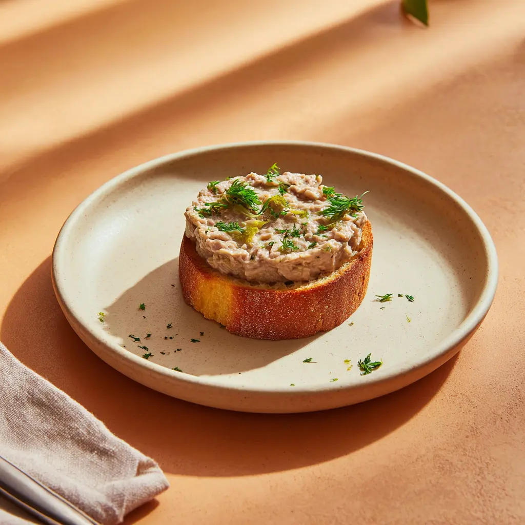 Rillettes de sardines à la provençale, pain toasté