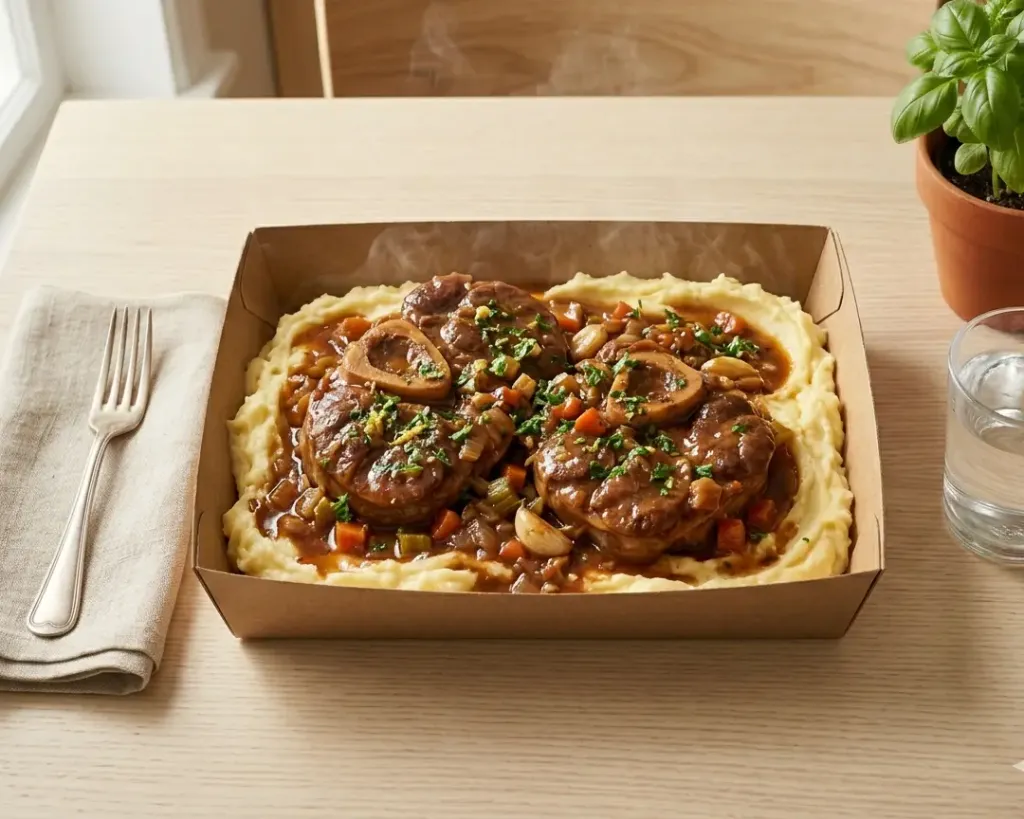 [3491] Sauté de dinde façon osso bucco, écrasé de pomme de terre