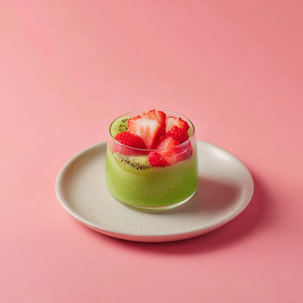 soupe de kiwi aux fraises