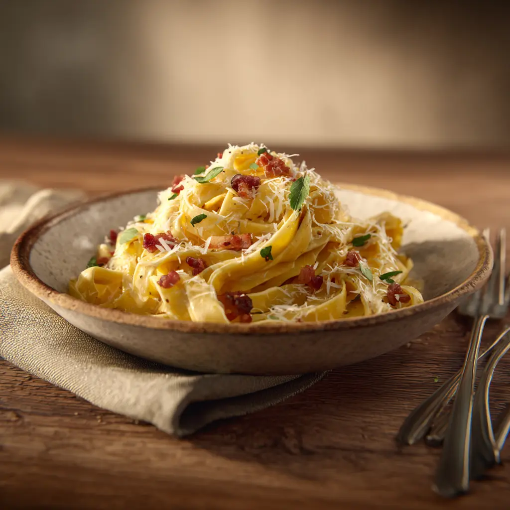 [3050] Tagliatelle à la carbonara