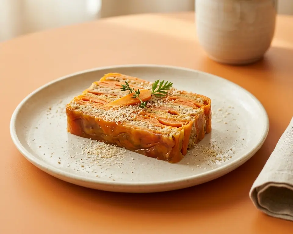 [2608] Terrine de carottes à la poudre d 'amandes