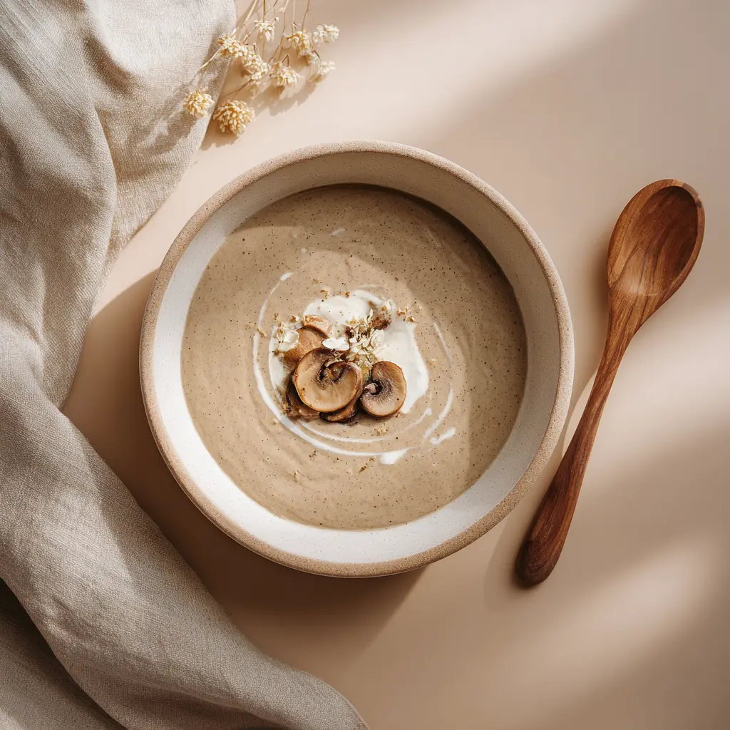Velouté à la crème de champignons
