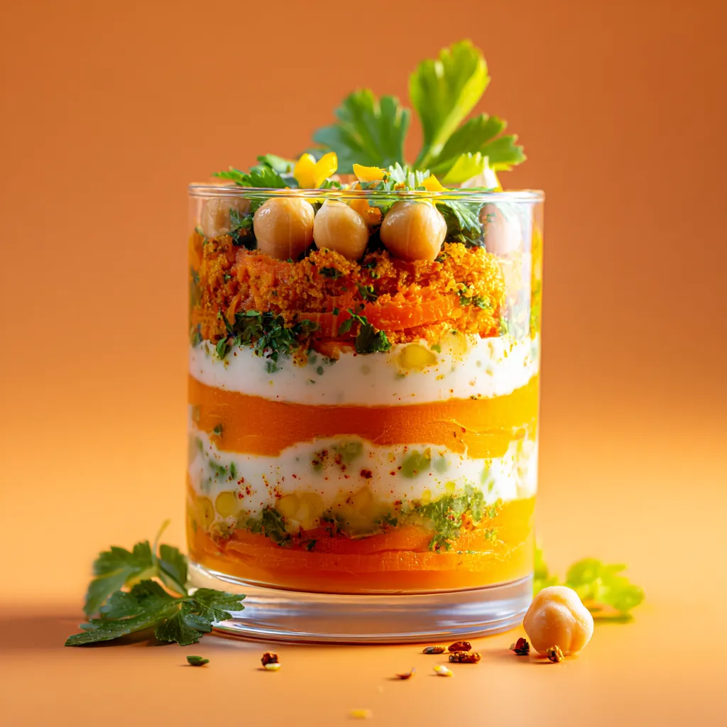 [5871] Verrine Marocaine carotte et pois chiches