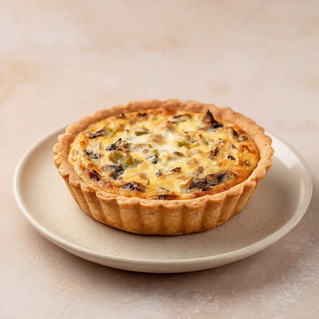 Quiche du jour poireaux champignons